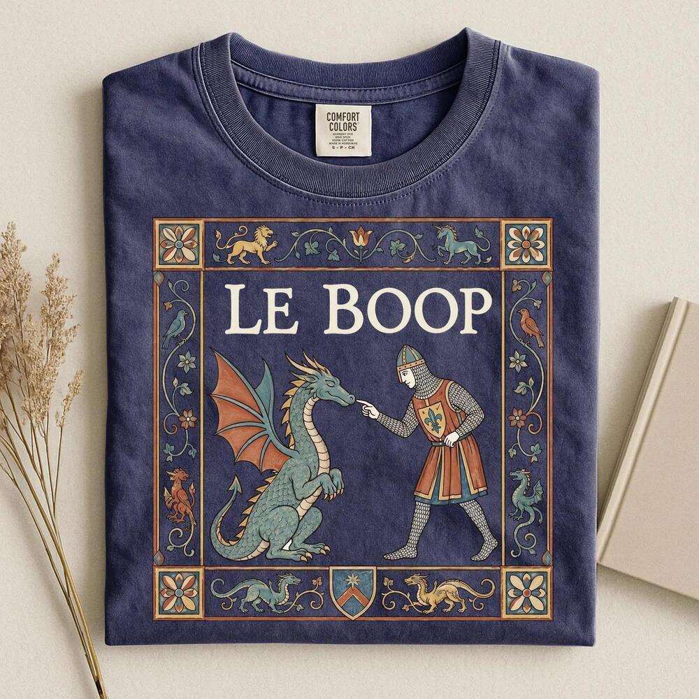 Persian Le Boop Dragon Funny Medieval Knight Fantasy Meme Renaissance T Shirt